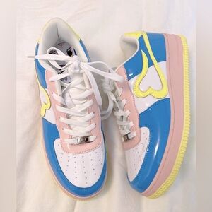 Blush Brand pastel platform fashion sneakers size 9.5 NWOT